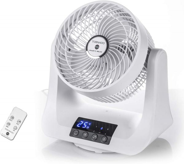 Macom enjoy & relax 993 tornado ventilatore a doppia oscillazione automatica