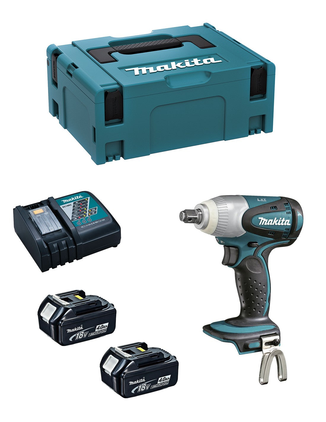 Makita avvitatore ad impulsi  dtw251rmj (2 x 4,0.. 0088381672467