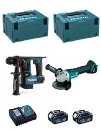 Makita  kit dlx2125tj1b (dga504 + dhr171 + 2 x 5,0.. 0660989122331