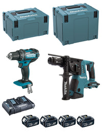 Makita  kit dlx2138ptj (ddf482 + dhr264 + 4 x 5,0.. 0088381840620