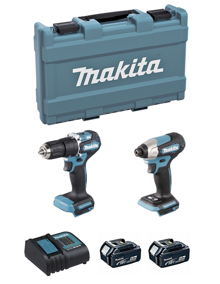 Makita  kit dlx2414st (dhp487 + dtd157 + 2 x 5,0.. 0088381744232