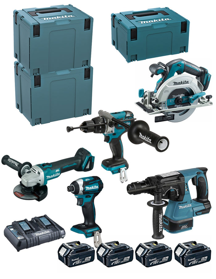 Makita  kit dlx5038ptj (dhp481 + dtd154 + dga506 +.. 0088381857314