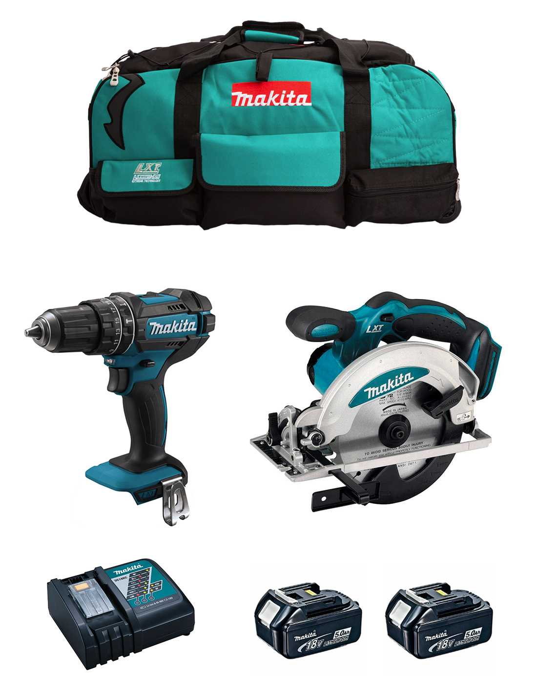 Makita  kit mk203 (dhp482 + dss610 + 2 x 5,0 ah +.. 8435587916161