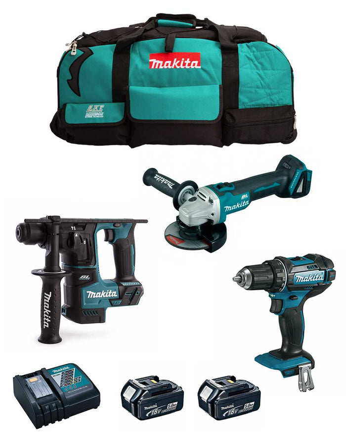 Makita  kit mk301 (ddf482 + dhr171 + dga504 + 2 x.. 8435587916291