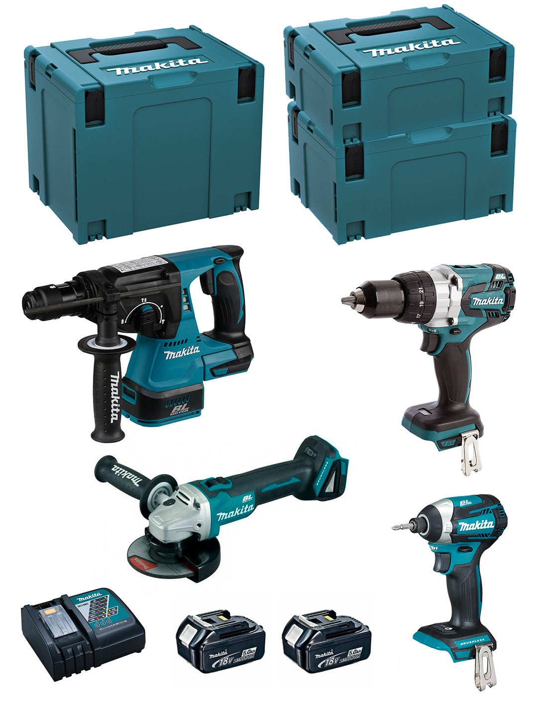 Makita  kit mk408rtj (dhr243 + dhp481 + dtd154 +.. 8435587921257