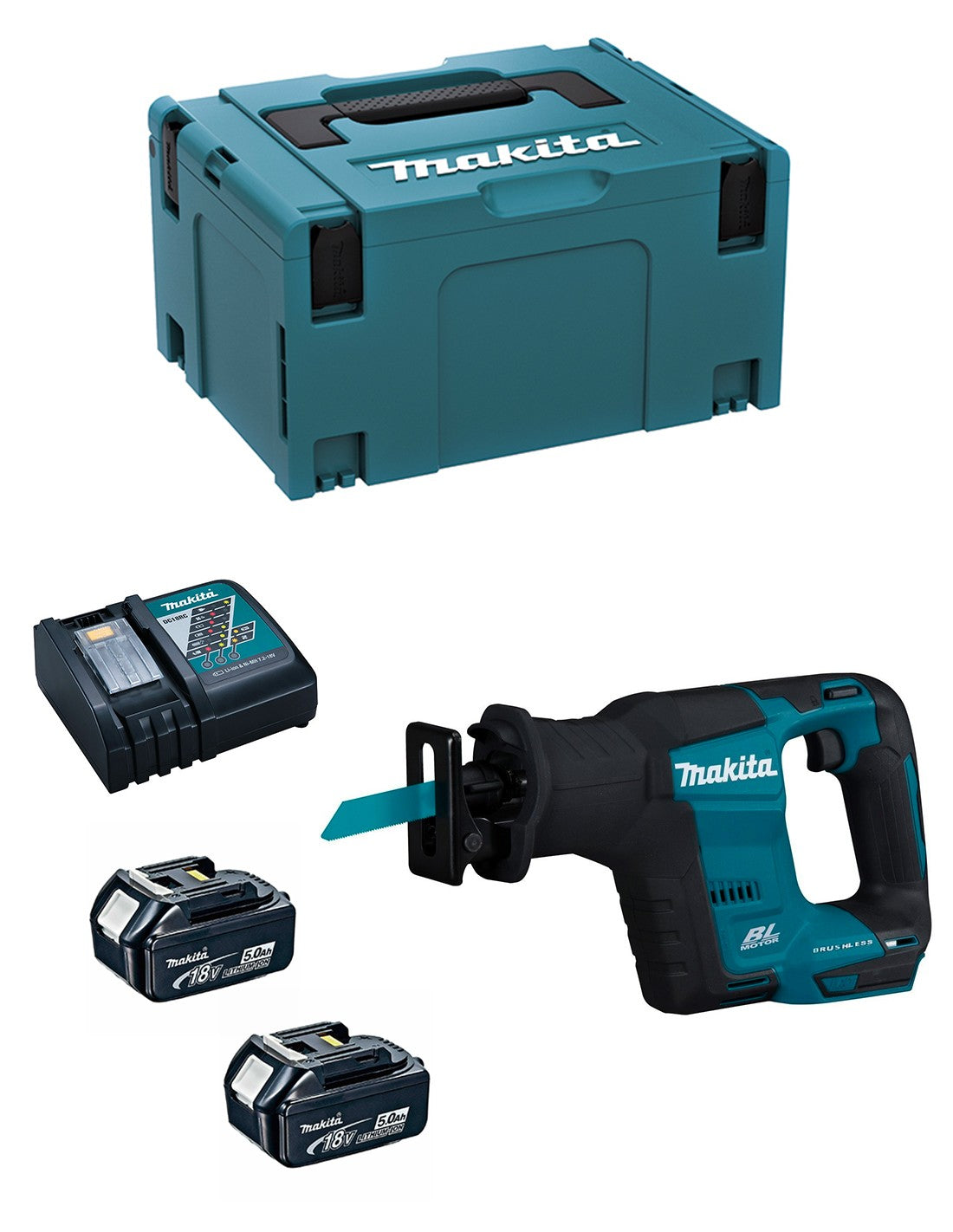 Makita sega universale  djr188rtj (2 x 5,0 ah +.. 0088381851855