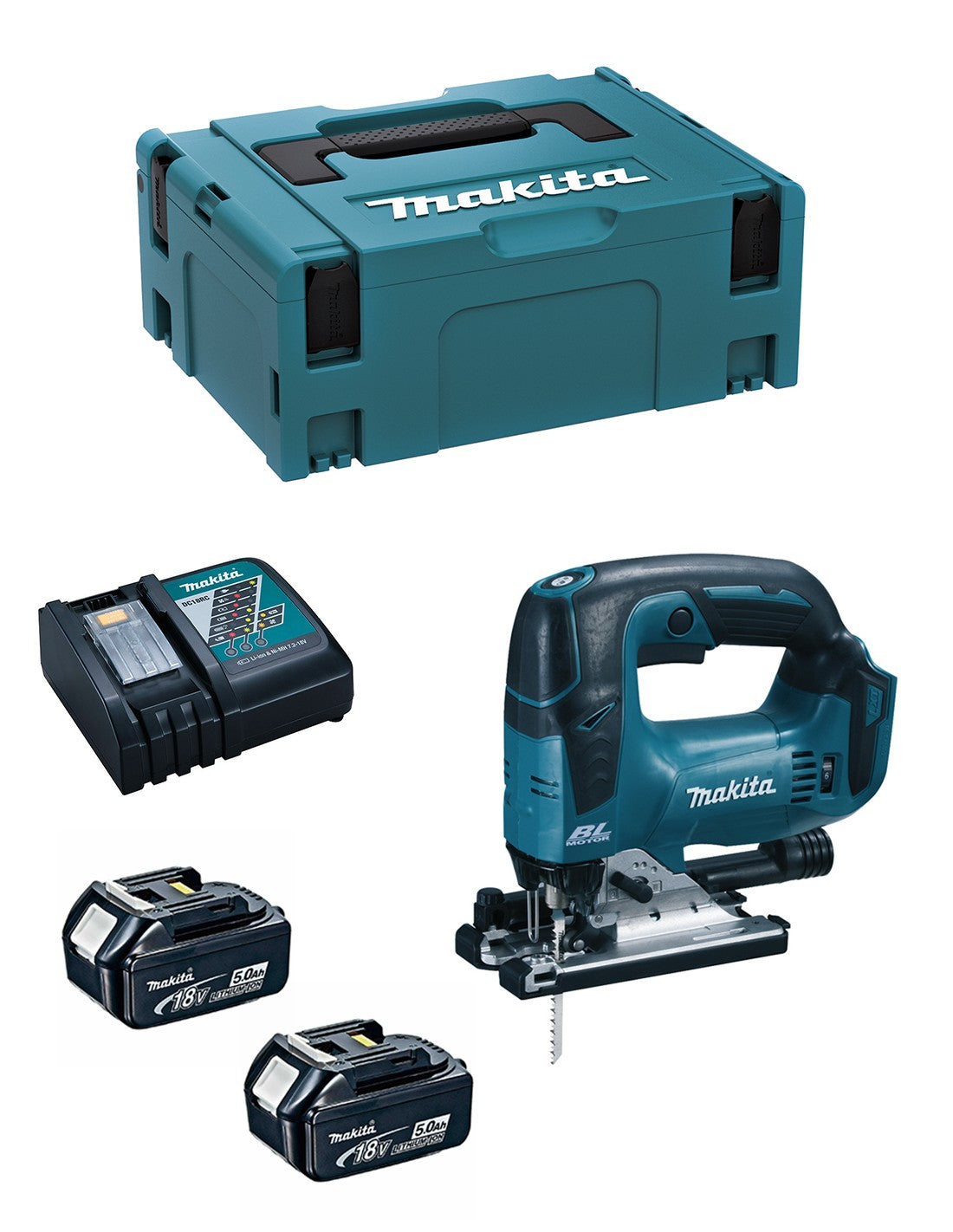 Makita seghetto alternativo  djv182rtj (2 x 5,0 ah.. 0088381814065