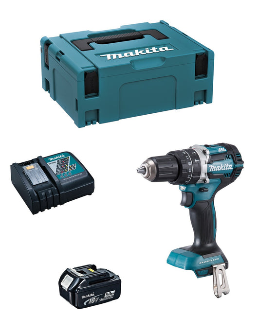 Makita trapano a percussione  dhp484rtj1 (1 x 5,0.. 0659436002098