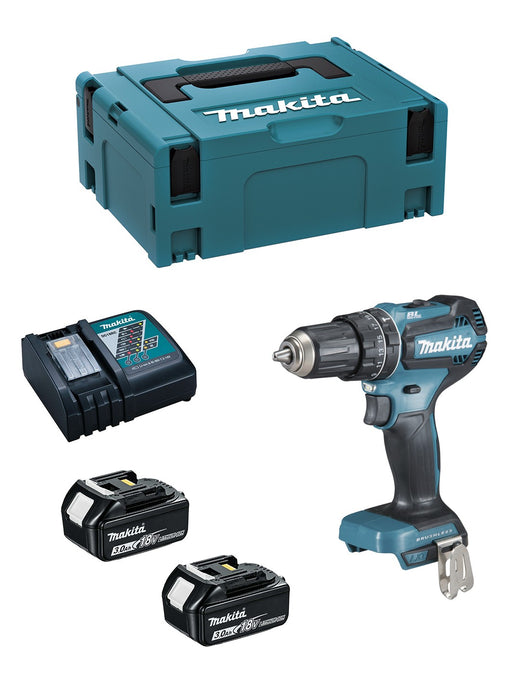 Makita trapano a percussione  dhp485rfj (2 x 3,0.. 0088381866217