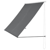 [pro.tec] Tenda da sole a parete con catenella - Paravento, parasole - 300 x 120 cm - Grigio