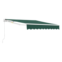 Tenda da Sole a Muro con Bracci Estensibili e Manovella - 250 x 200 cm (LxP) - Tettuccio Parasole con Protezione Raggi