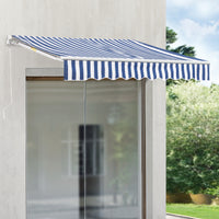 Tenda da Sole a Muro con Bracci Estensibili e Manovella - 250 x 200 cm (LxP) - Tettuccio Parasole con Protezione Raggi