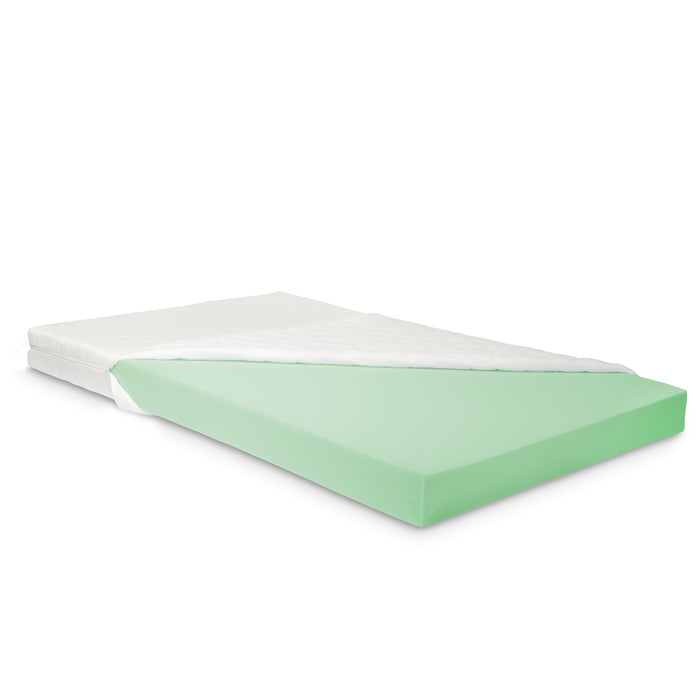 Letto per Cameretta Treviolo a Forma di Casetta con Materasso 90x200 cm Menta / Bianco [en.casa] [neu.haus]