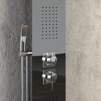 Colonna doccia jungle 4 funzioni acciaio inox anticalcare getto a cascata