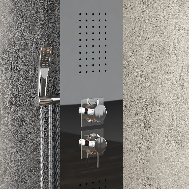 Colonna doccia jungle 4 funzioni acciaio inox anticalcare getto a cascata