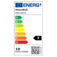 MeanWell Bobina Striscia LED COB 528 24V, 10W/M, Dimmerabile PWM, Tagliabile Ovunque, IP20, Efficienza 95lm/W, CRI>90, CE, Durata 30000 Ore, 3000K Bianco Caldo