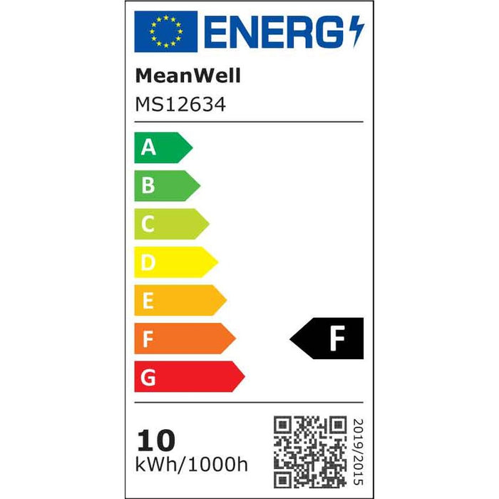 MeanWell Bobina Striscia LED COB 528 24V, 10W/M, Dimmerabile PWM, Tagliabile Ovunque, IP20, Efficienza 95lm/W, CRI>90, CE, Durata 30000 Ore, 4000K Bianco Neutro