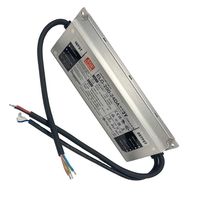 MeanWell ELG-200-24DA-3Y Alimentatore Dimmerabile DALI IP67 200W 24V 8,4A Input 220V e 110V