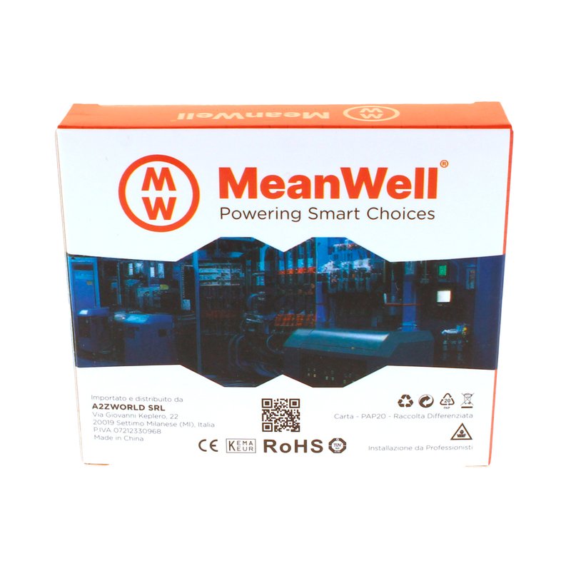 MeanWell MCB Interruttore Magnetotermico Automatico Curva B 1P+N 1M 6000A B10A AC 230V IP20 IEC60898-1