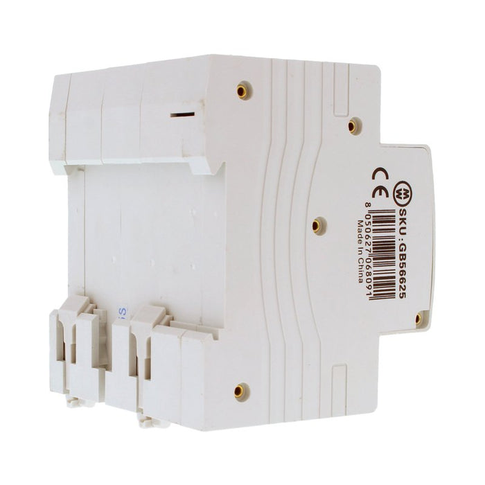 MeanWell RCBO Interruttore Magnetotermico Differenziale Tipo AC Curva C 3P+N 4M 6000A 300mA C25A AC 400V IP20 IEC61009-1