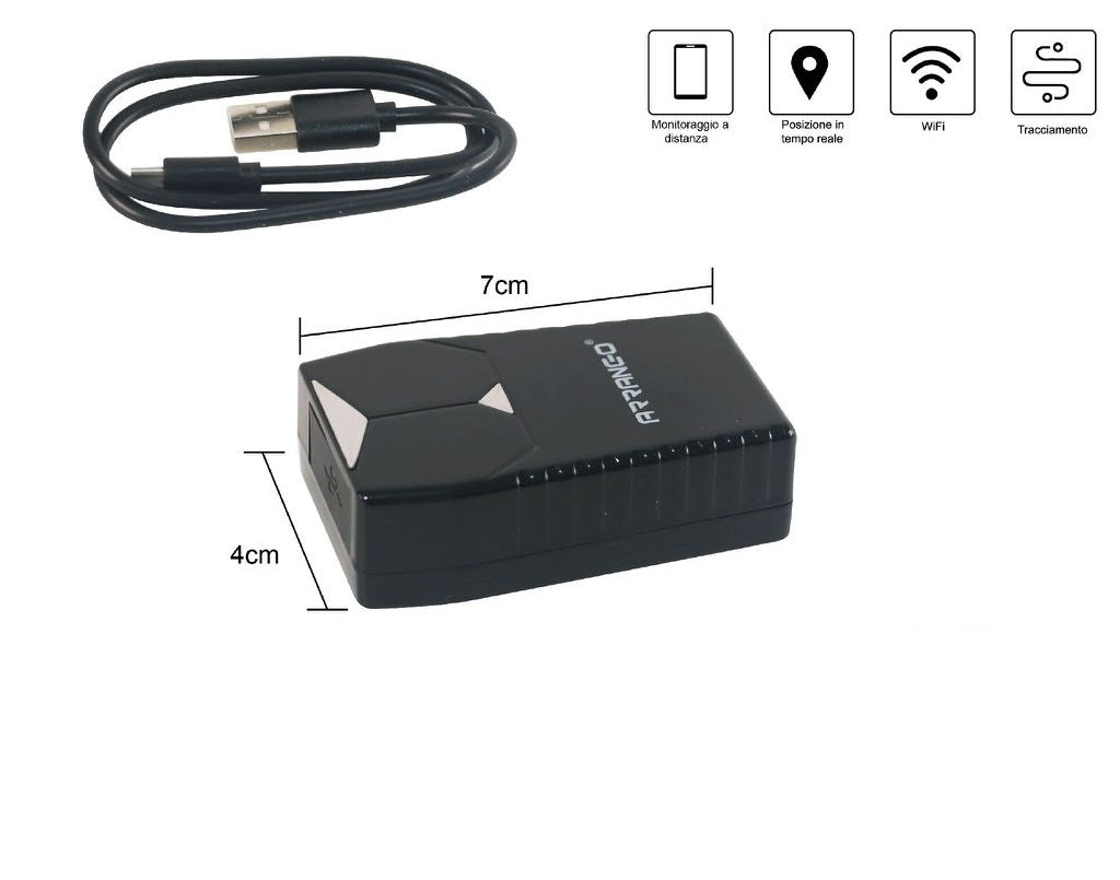 Mini Localizzatore GPS-1 Portatile con Calamita Antifurto Satellitare Tracker GPS GSM Power Auto Moto Camion Barca Furgone GPS