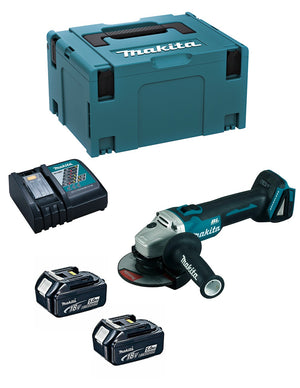 Mini-Smerigliatrice MAKITA DGA504RTJ (2 x 5,0 Ah + DC18RC + MAKPAC 3)