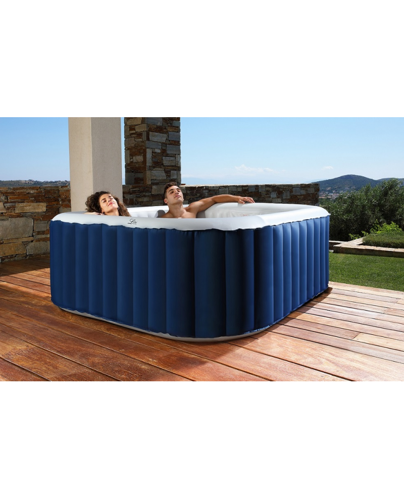 Minipiscina SPA idromassaggio gonfiabile da esterno o interno 158cm accessoriata Sicorage Paketo