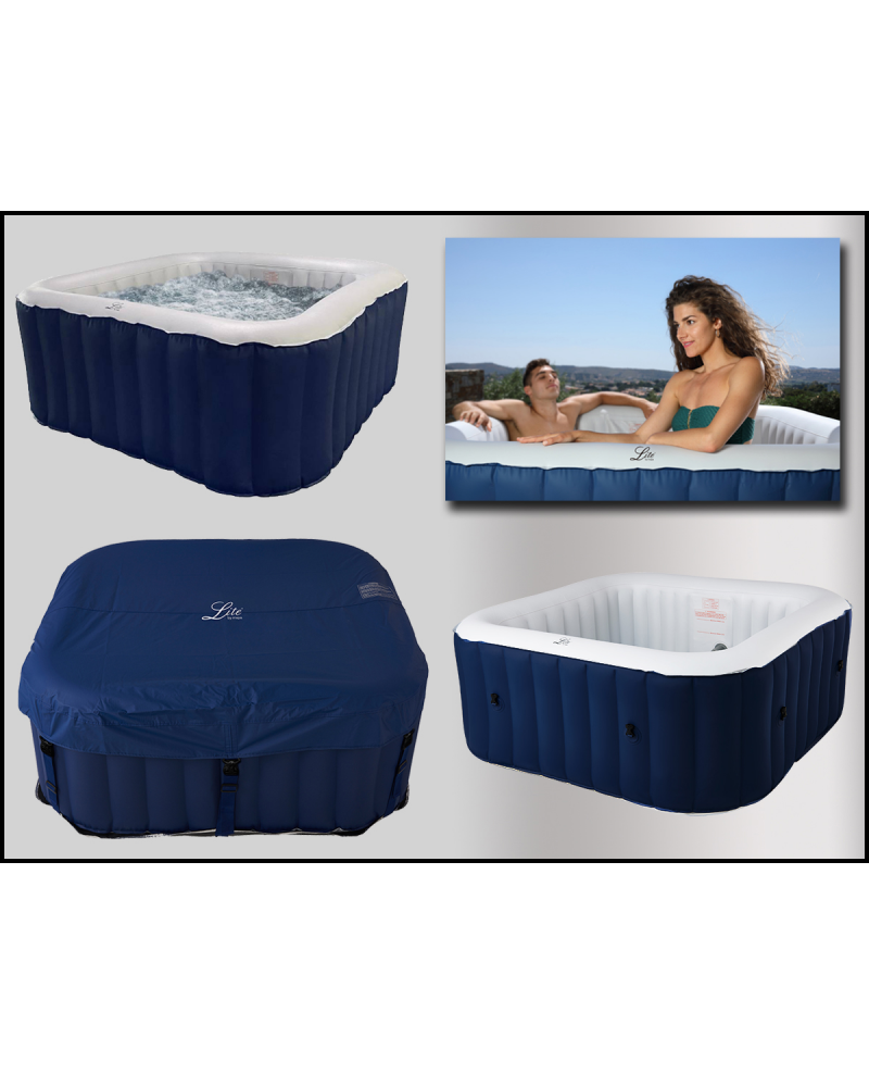 Minipiscina SPA idromassaggio gonfiabile da esterno o interno 158cm accessoriata Sicorage Paketo