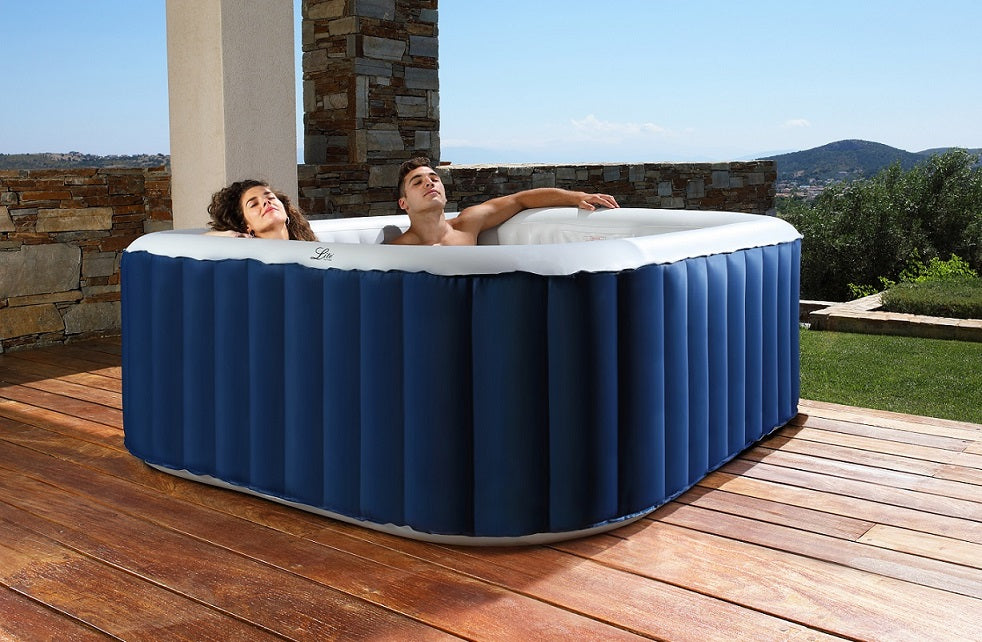 Minipiscina SPA idromassaggio gonfiabile da esterno o interno 185cm accessoriata Sicorage Paketo