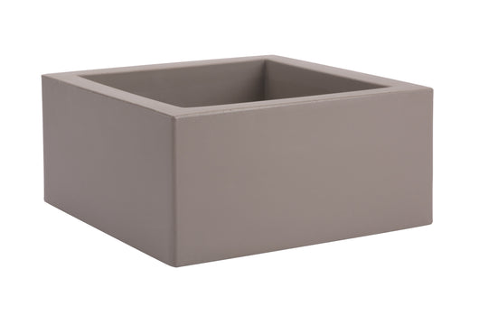 Vaso Minos cm 60x60x22.5 in resina - colore: cenere - AMZR4060S