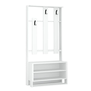 Mobile ingresso Chester bianco 90x36x180