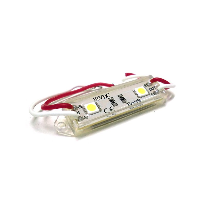 Modulo Mattone LED 2 SMD 5050 Bianco Freddo 12V Impermeabile Per Insegna Pubblicitaria