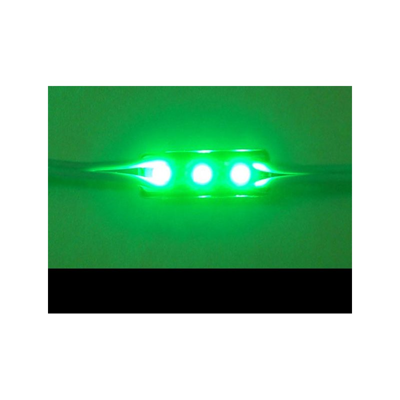 Modulo Mattone LED 3 SMD Verde Per Personalizzare Insegna a Led