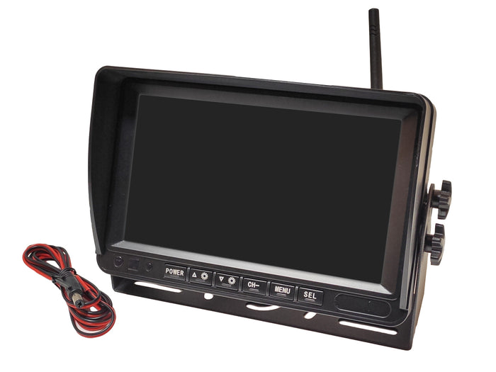 Monitor Wireless Ricevitore Professionale DVR Registratore 4 Canali 12V 24V Per Camion Tir 7 Pollici