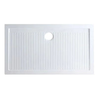 Piatto doccia in porcellana altezza 6,5 cm bianco quadrato o rettangolare *** misure 80x140xh6,5 cm, confezione 1