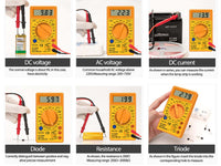 Multimetro Digitale Voltmetro Amperometro Ohm Tester DT830B