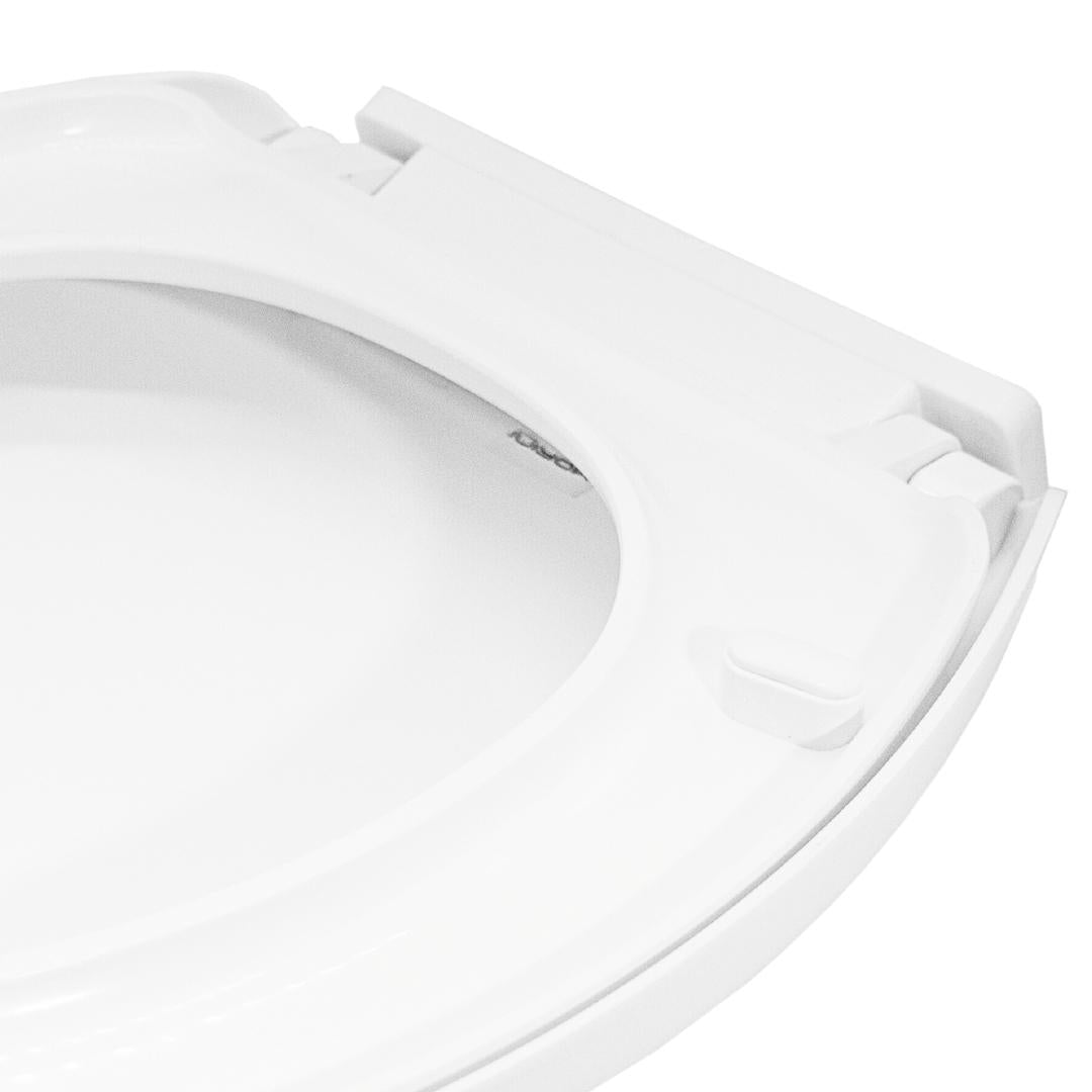 Sedile wc copri water tavoletta vaso universale bianco polipropilene pp sistema soft closing bagno *** pezzi 1