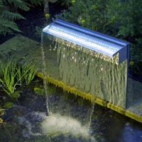 Cascata NIAGARA in acciaio inox per piscina - Cascata Niagara In Acciaio Inox Per Piscina 90 Led - 10 X 90 X 20 Cm