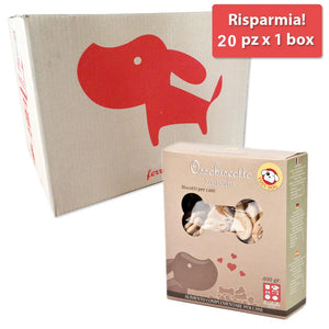 Biscotti per cani animaletti golosi 20 pz x 1 box fuss dog