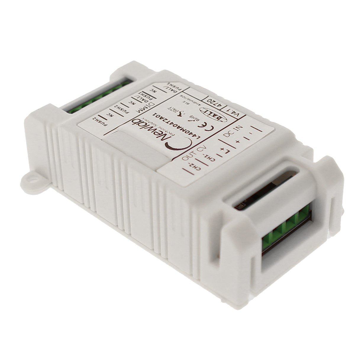 NEWLAB Dimmer 2 Canali in Tensione 12V 24V 48V DALI PUSH BLE Uscita in PWM