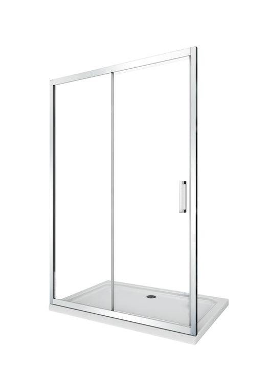 Porta doccia vetro 6 mm per installazione in nicchia Altezza 190 cm installazione reversibile cm 115-120  