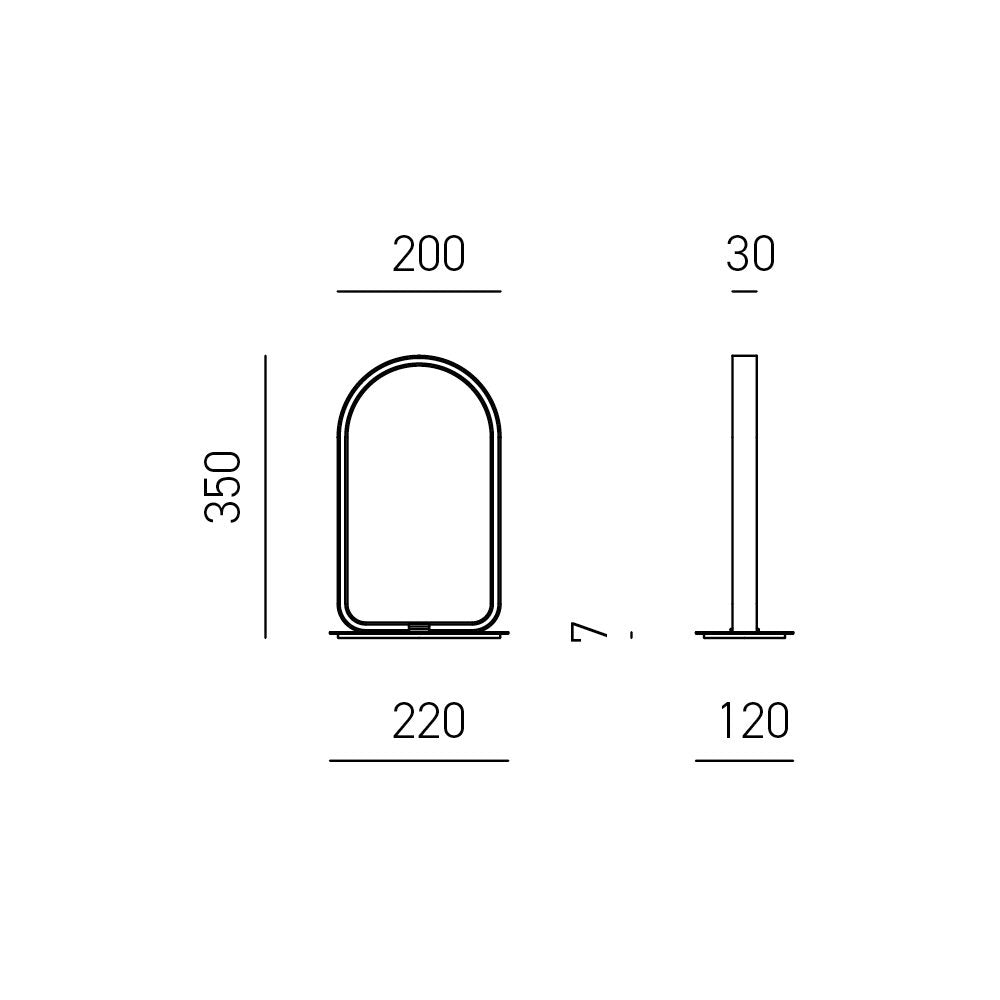 Lumetto Moderno Nicole Alluminio Bianco Satinato E Silicone Bianco Led 12W