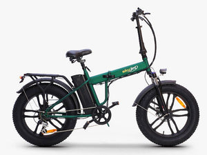 Fat-Bike Bicicletta Elettrica Pieghevole 36V a Pedalata Assistita 20” 250W SkyJet NitroPro Verde