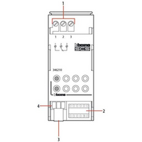 Bticino 346210 attuatore generico in custodia modulare 2 din bianco