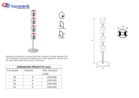 Porta depliant espositore formato A4