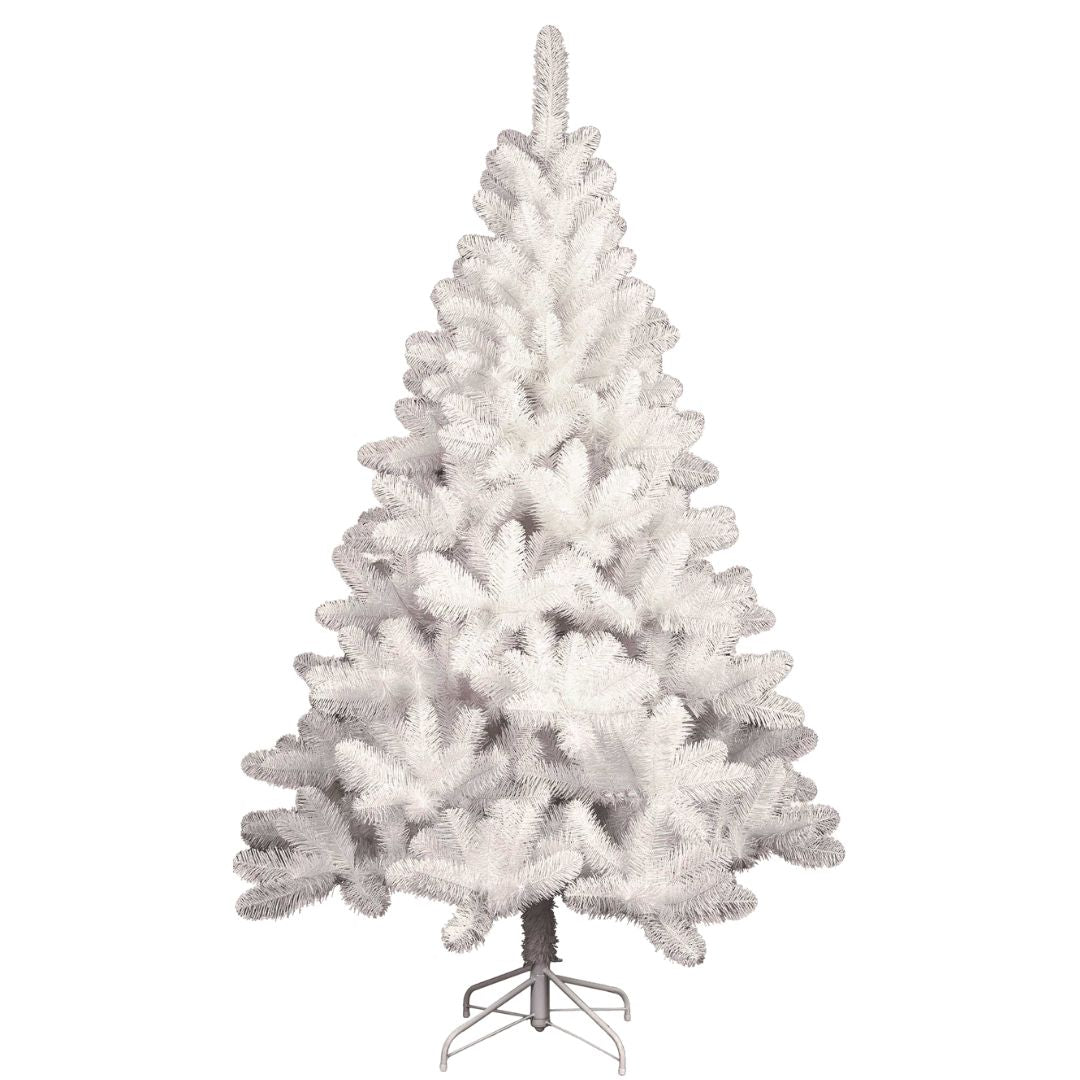 Albero di Natale Bianco 120 cm con 144 Rami e Montaggio a Gancio