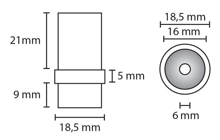 Ugelli in ceramica per sabbiatrice professionale, diametro foro ø 6 mm 4 pz. NZL6-SBT