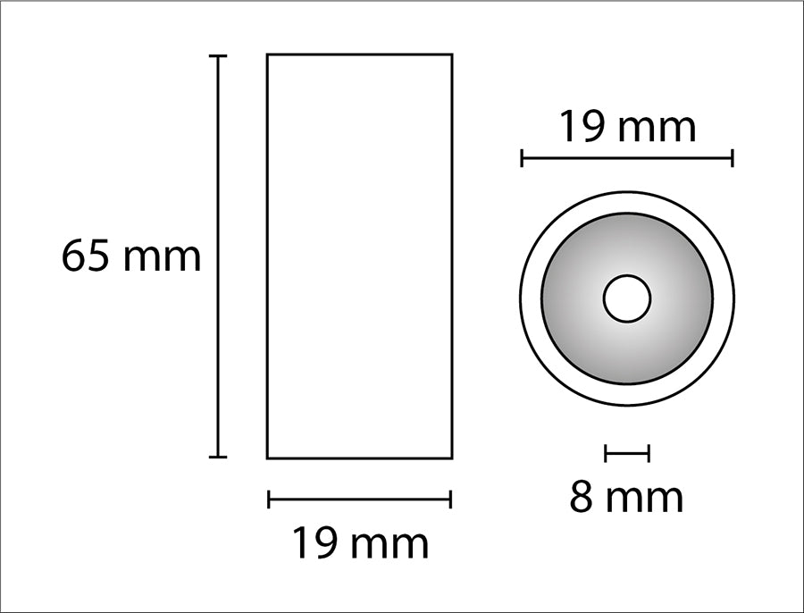 Ugelli in ceramica per sabbiatrice professionale, diametro foro ø 8 mm 2 pz. NZL8-SBT