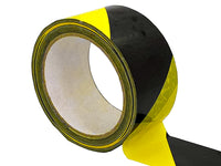 Nastro Adesivo Segnalatico PPL Nero Giallo 50mm X 50mt