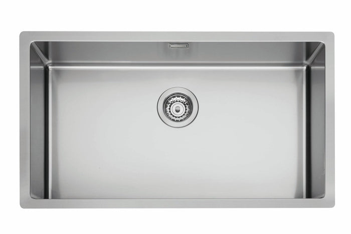 Lavello EVHOC serie LUMIUM M SOTTOTOP 74X44 cm vasca unica SOTTOTOP acciaio inox AISI 304 18/10